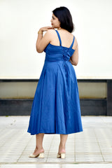 Blue Slit Dress