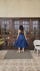 Blue Slit Dress